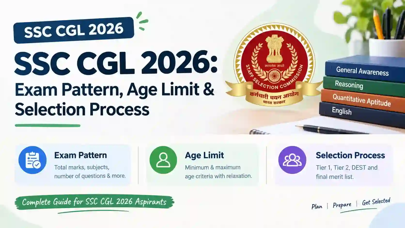 SSC CGL 2026 Exam Pattern, Age Limit & Selection Process