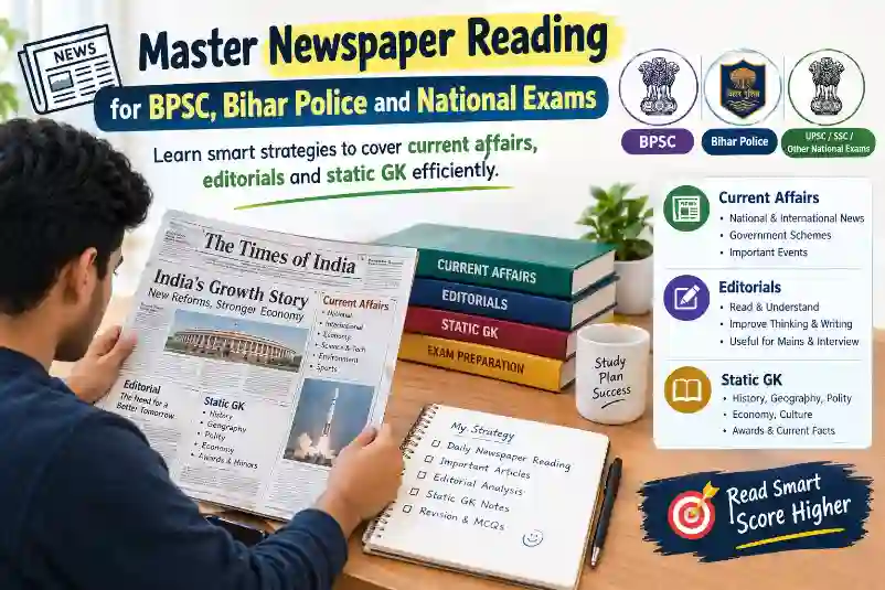 How to Read Newspapers Effectively for Bihar & National Current Affairs